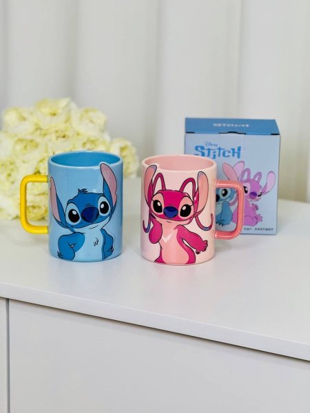 كوب ستيتش وانجل 💙🩷