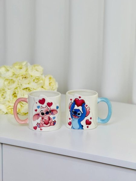 طقم أكواب كبلز ستيش وأنجل