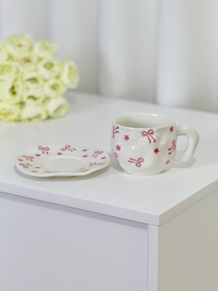 كوب هاند ميد فيونكة زهري