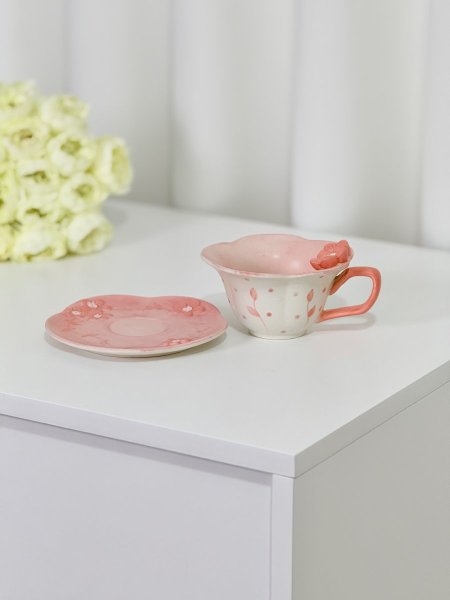 كوب هاند ميد وردة