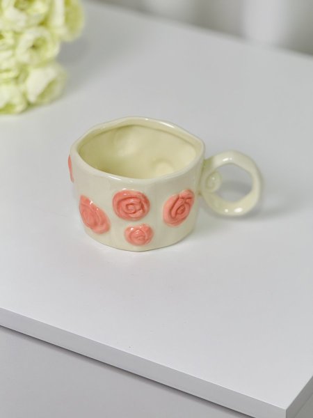 كوب هاند ميد الورد