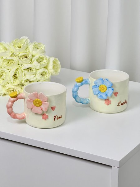 أكواب هاند ميد وردة