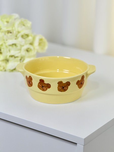 صحن الدب البني حجم كبير