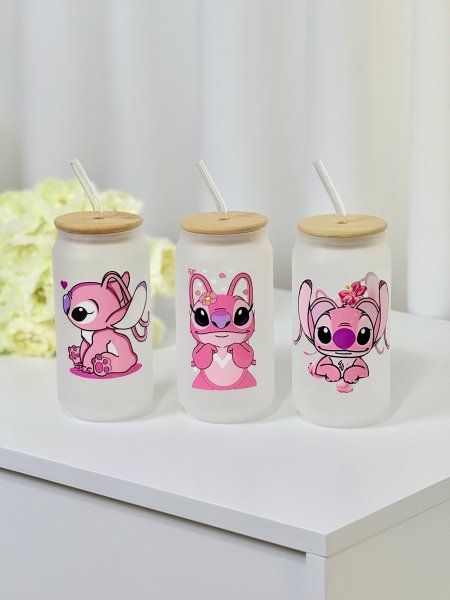 كاسات اسطوانة Frosted White أنجل