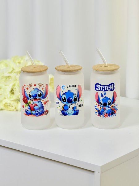 كاسات اسطوانة Frosted White ستيش