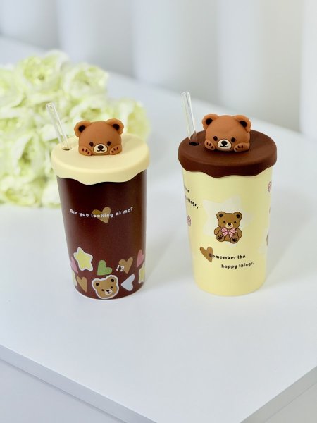 كوب الدبدوب مع قشة