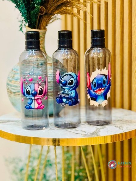 مطرة بلاستيك شفاف أسود