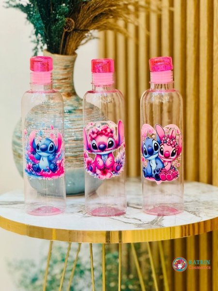 مطرة بلاستيك شفاف زهري