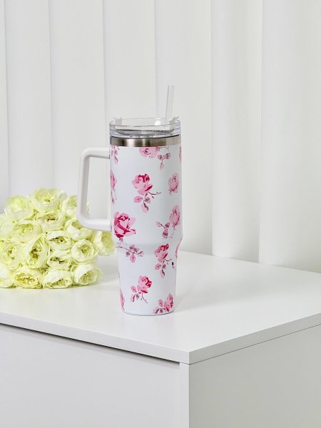 كاسات ستانلي مورد أبيض