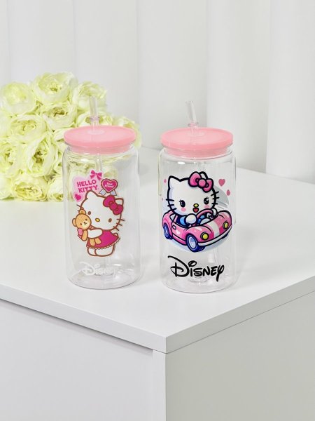 كوب اسطوانة بلاستيك هيلو كيتي