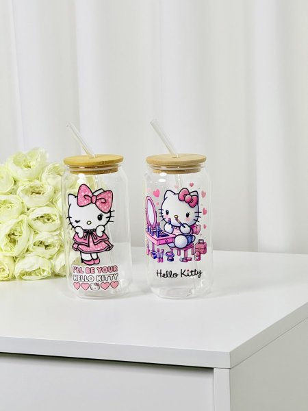 اسطوانة شفاف هيلو كيتي