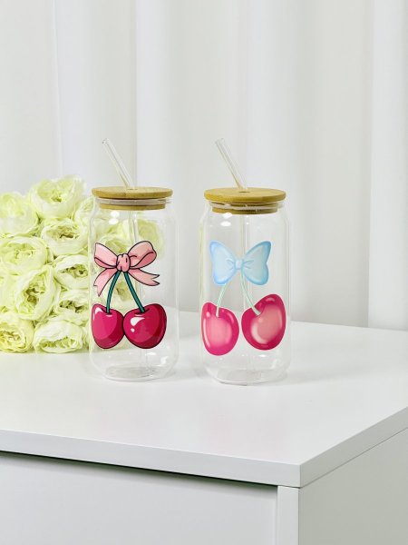 اسطوانة شفاف كرزة