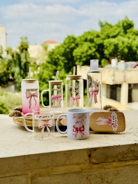 طقم أكواب i'm just a girl 🎀